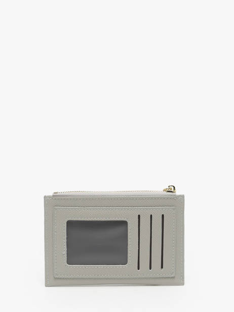 Portemonnee Met Kaarthouder David jones Grijs saffiano DJ0089 ander zicht 2